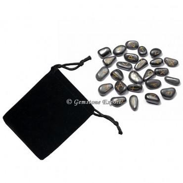 Hematite Stone Rune Set