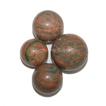 Unakite Spheres