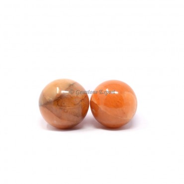 Orange Calcite Spheres