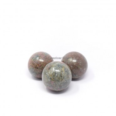 Ruby Kyanite Spheres