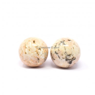 Cream Moonstone Spheres