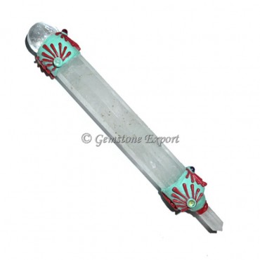 Crystal Quartz Tibetan Healing Wand