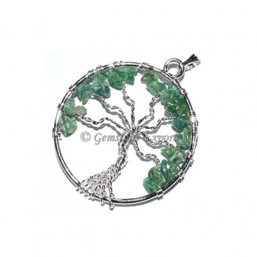 Green Jade Tree of life Pendants