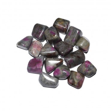 Ruby Feldspar Tumbled