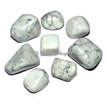 White Howlite Tumbled Stones