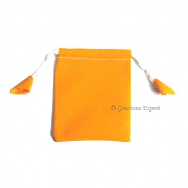 Light Orange Velvet Gift Bag.