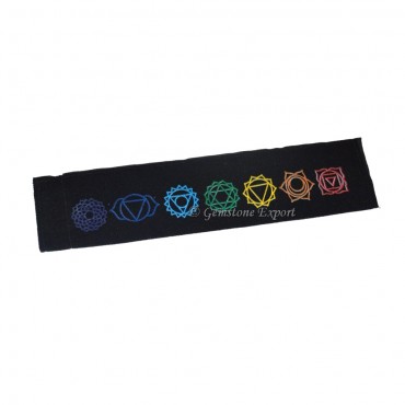 Chakra long case pouch with chakra symbol