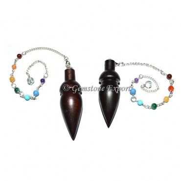 Plane Rosewood Chakra Pendulum