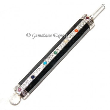 Black Agate Chakra Wands