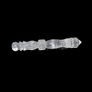 Crystal Quartz Carving Healing Wands