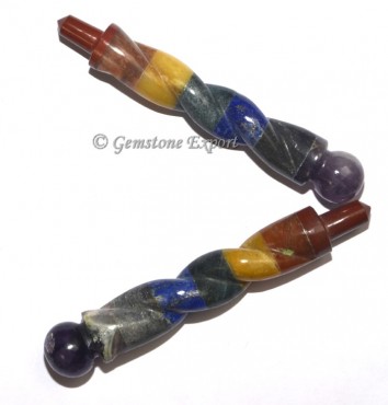 Chakra Bonded Spiral Wands