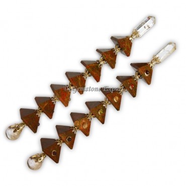 Red Jasper Chakra Pyramids Wands