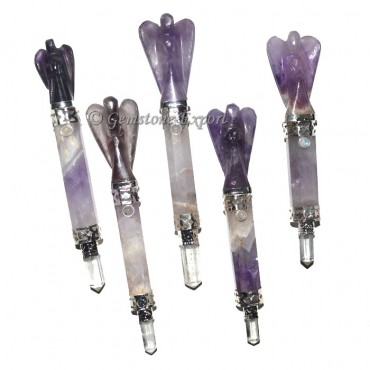 Amethyst Angel Healing Wands