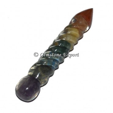 Chakra Orgone Spiral Wands