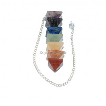 Seven Chakra Pyramids Wand