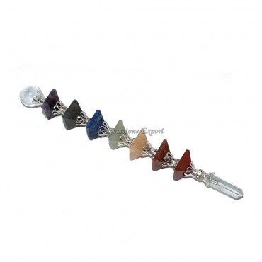 Seven Chakra Pyramid Healing Wands