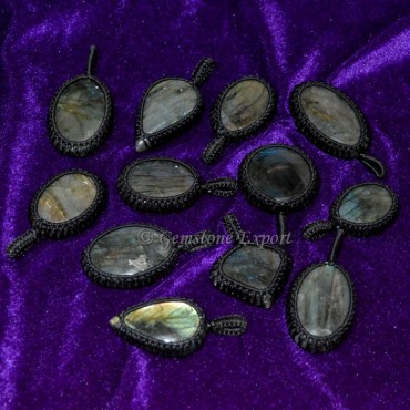 Labradorite Wire Wrap Pendants