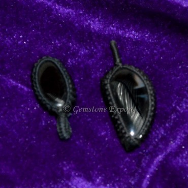 Black Onyx Wire Wrap Pendants