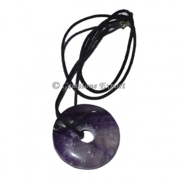 Amethyst Donut Pendant